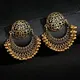 Jhumka-Boucles d'Oreilles à Pompon en Or pour Femme Bijoux Indiens Rétro Lune Fleur Gitane