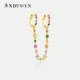 ANDYWEN-Boucles d'Oreilles Arc-en-Ciel en Argent Sterling 925 Bijoux Punk Couleur Unie Sécurité