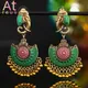 Jhumka-Boucles d'oreilles éléphant indiennes pour femmes bijoux gitanes afghans rétro ethnique