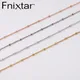 Fnixtar-Collier de perles en acier inoxydable 20 pièces/lot épaisseur 2mm 3mm