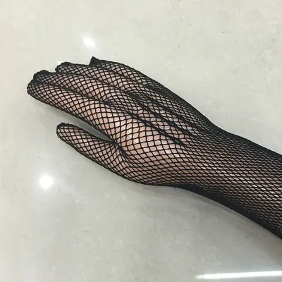Gants en maille à manches longues Sexy noirs pour laçage Lingerie gants de chirurgie nouvelle