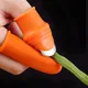 Protège-doigts en Silicone avec lame pour Fruits légumes couteau à pouce protège-doigts Gadgets