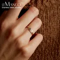 E-Manco-Bague Lettre Personnalisée Minimaliste pour Femme Bague de Fiançailles pour Amoureux