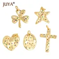 JUYA-Collier Micro Pave Cubic Conia Charms Bijoux de direction Fait à la main Accessoire exquis