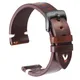 Bracelets de montre en cuir de vachette véritable pour Gear S3 18mm 20mm 22mm rouge marron