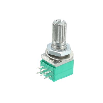 RK097G 50K Ohm Variable Resistors Dual Rotary Carbon Film Taper Potentiometer - 0.98 x 0.35 x 0.43" (L*W*H)(not included pin)