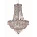 Elegant Lighting Chrome Royal Cut 20-inch Crystal Clear Hanging Fixture