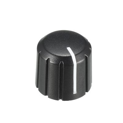 20Pcs 6mm Insert Shaft 15x13.5mm Plastic Potentiometer Rotary Knob Pots - Black,White - #A-20pcs