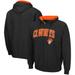 Men's Colosseum Black Oklahoma State Cowboys Arch & Logo 3.0 Full-Zip Hoodie