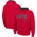 Men's Colosseum Red Texas Tech Raiders Arch & Logo 3.0 Full-Zip Hoodie