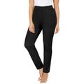 Plus Size Women's Essential Flat Front Pant by Catherines in Black (Size 5X)