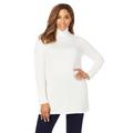 Plus Size Women's Cotton Cashmere Turtleneck by Jessica London in Ivory (Size 26/28) Sweater