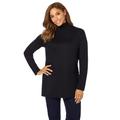Plus Size Women's Cotton Cashmere Turtleneck by Jessica London in Black (Size 34/36) Sweater