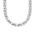 s.Oliver Collier Edelstahl Herren Halsschmuck, 48+2,5 cm, Silber, Kommt in Schmuck Geschenk Box, 2026148