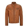 Leather Jacket Mens - Biker Jacket Mens - Mens Jackets Casual Smart - Winter Mens Leather Jackets (Wax Tan, XL)