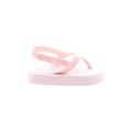 Old Navy Sandals: Flip-Flop Platform Casual Pink Solid Shoes - Kids Girl's Size 3