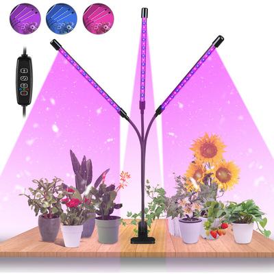 Led Pflanzenlampe 3 Kopf Pflanzenleuchte Vollspektrum Grow Lampe Full Spectrum Wachsen Licht Gemüse Image