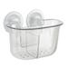 Bath Bliss 2 Compartment Power Locking Suction Soap Dish - 7"x 4.6"x 5"