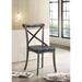 2PCS Kendric Side Chair (Set-2), Rustic Gray