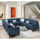 Emmie Mid-century 10-piece U-shaped Sectional Set by Christopher Knight Home