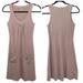 Athleta Dresses | Athleta Tan Sleeveless Shift Dress With Pockets | Color: Gray/Tan | Size: M