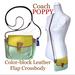 Coach Bags | Coach Poppy Color-Block Leather Flap Crossbody | Color: Brown/Green | Size: Os