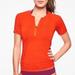 Athleta Tops | Athleta Pacifica Wrap Tee Top Swim Upf 50+ | Color: Orange/Red | Size: M