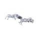 Ted Baker Zapped Jaguar Cuff Links Silver Color One Size