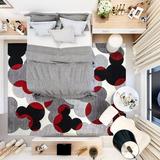 Red 84 x 63 x 0.5 in Area Rug - Gertmenian Licensed Disney Mickey Mouse Bravo White/Black Area Rug Polypropylene | 84 H x 63 W x 0.5 D in | Wayfair