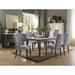 Red Barrel Studio® Kashiwagi Dining Table Wood in Brown/Gray/White | 30 H x 64 W x 38 D in | Wayfair 753A02F356364AACAFE80A03FF8CF085