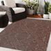 Brown 120 x 96 x 0.08 in Area Rug - Dakota Fields Millville Southwestern Chocolate Indoor/Outdoor Area Rug | 120 H x 96 W x 0.08 D in | Wayfair