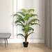 AllModern Artificial Potted Fern Palm Real Touch Leaves Plastic in Black | 47 H x 16 W x 16 D in | Wayfair 7C1EA1F618C14A5B87A74CF6A605BBF6