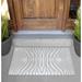 Arlmont & Co. Aviya Safari Non-Slip Outdoor Door Mat Synthetics in White | Rectangle 2' x 3' | Wayfair 2365C6964A864B3EA3B5D547D174D92A