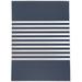 White 24 x 0.08 in Area Rug - Breakwater Bay Ginevra Striped Navy/Indoor/Outdoor Area Rug Polyester | 24 W x 0.08 D in | Wayfair