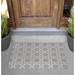 Arlmont & Co. Channon Non-Slip Outdoor Door Mat Synthetics in White | Rectangle 2' x 3' | Wayfair 404A752601AE47BB8F5D79941DE72696