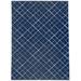 White 24 x 0.08 in Area Rug - Dakota Fields Cranmer Geometric Navy Indoor/Outdoor Area Rug Polyester | 24 W x 0.08 D in | Wayfair