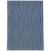 White 36 x 0.08 in Area Rug - Dakota Fields Derwin Striped Navy/Indoor/Outdoor Area Rug Polyester | 36 W x 0.08 D in | Wayfair