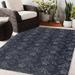 Blue/Navy 96 x 0.08 in Area Rug - Winston Porter Anudhya Floral Navy Indoor/Outdoor Area Rug Polyester | 96 W x 0.08 D in | Wayfair