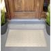 Arlmont & Co. Arav Square Peg Vanilla Custard Non-Slip Outdoor Door Mat Synthetics | Rectangle 1'6" x 2'6" | Wayfair