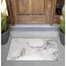 Arlmont & Co. Ardara Non-Slip Outdoor Door Mat Synthetics in Gray/White | Rectangle 2' x 3' | Wayfair 8267F67E1915441D9C015EA7F0C9EE8E