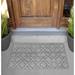 Arlmont & Co. Arlais Rain Non-Slip Outdoor Door Mat Synthetics in Gray/White | Rectangle 2' x 3' | Wayfair CCE1CC11912149E3AA71AA095D4E4B68