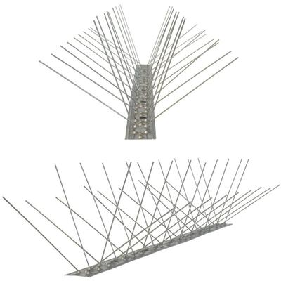 5 Meter (10 x 0,5m) Taubenspikes 4-reihig auf V2A-Flexleiste - hochwertige Lösung für Vogelabwehr Image