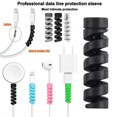 Protection de câble 6/10 pièces Clip enrouleur pour écouteurs chargeur de téléphone chargeur