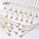 ZMZY 26 pcs/lots en gros Lots en vrac mixte A-Z lettre collier en acier inoxydable chaîne collier CZ