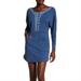 Free People Dresses | Free People Blue Long Sleeve Knit Dress | Color: Blue | Size: S