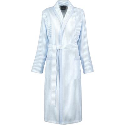 Cawö - Cawö Bademäntel Damen Schalkragen 3423 mittelblau - 11 1 ct Weiss