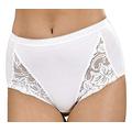 UK Dispatch Size 10-22 White Lace Maxi Brief Cotton Full Underwear 1 3 6 9 12 24 Pair Lot (Underwear Size: 18, Number of Pairs: 24)