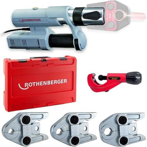 Romax ac Eco Pressmaschine 230 v inkl. System-Box, Pressbacken v 15, 18, 22 & Gratis