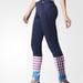 Adidas Pants & Jumpsuits | Nwt Adidas Neo Blue Wave Print Leggings | Color: Blue/Tan | Size: Xs