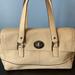 Coach Bags | Designer Coach Handbag Beige Pebbled Leather Soho Purse | Color: Cream/Tan | Size: Os